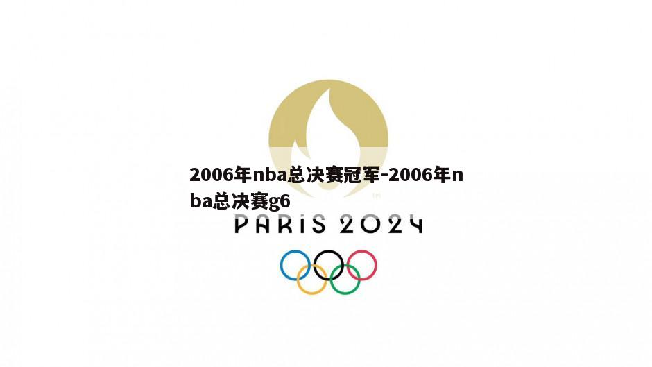 2006年nba总决赛冠军-2006年nba总决赛g6
